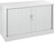 Stalen roldeurkast 69x120x43cm Antraciet met topblad Wit