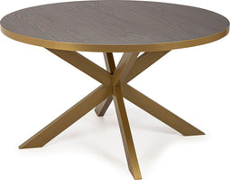 Stalux Eettafel - Tafel Daan - Duurzaam Design - Ruimtebesparend - Eenvoudige Montage - Bruin - 120 cm