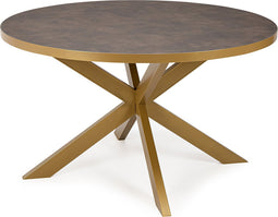 Stalux Eettafel - Tafel Daan - Stijlvol Design - Duurzaam Materiaal - Gemakkelijk Onderhoud - Bruin - 135 cm