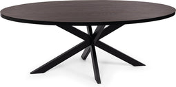 Stalux Eettafel - Tafel Mees - Robuust Design - Duurzaam Materiaal - Gemakkelijk te Monteren - Bruin - 180 cm