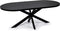 Stalux Eettafel - Tafel Noud - Duurzaam - Modern Design - Ruime Zithoek - Zwart Eikenhout - 240 cm