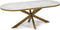 Stalux Eettafel - Tafel Noud - Luxe Design - Duurzaam Materiaal - Stijlvol Uiterlijk - Wit Marmer - 180 cm