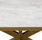 Stalux Eettafel - Tafel Noud - Luxe Design - Duurzaam Materiaal - Stijlvol Uiterlijk - Wit Marmer - 180 cm