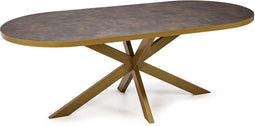 Stalux Eettafel - Tafel Noud - Stijlvol Design - Duurzaam Materiaal - Gemakkelijk Onderhoud - Bruin - 180 cm