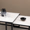Stalux Salontafelset - Set Lisa - Luxe Design - Duurzaam Materiaal - Eenvoudige Montage - Wit Marmer - 65 cm