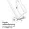 Stand Backcover voor de Samsung Galaxy S24 Ultra - Transparant