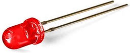 STANDAARD LED 5mm ROOD GLASHELDER (L-7113EC)