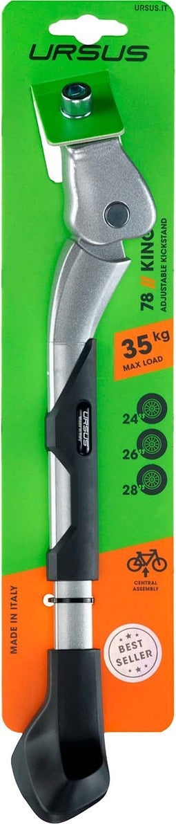 Standaard Ursus King met Gazelle adapter 20 mm - verstelbaar 24-29" - zilver