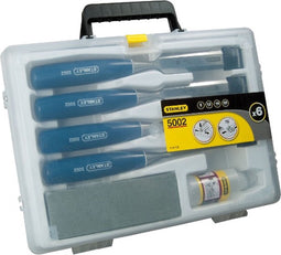 STANLEY 0-16-130 Houtbeitelset - 6-delig - met opbergbox