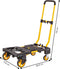 Stanley 2-in-1 Steekwagen en Transportkar - SXWTD-FT585 - Laadcapaciteit tot 137 KG - Opvouwbare Plateauwagen - Multifunctioneel - Zwart/Geel