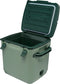 Stanley Adventure Outdoor Cooler 28,3L Stanley Green | Ruimte voor 2L flessen | Dubbelwandig geïsoleerde koeler | BPA-Vrij | Deksel campingkoeler fungeert ook als stoel | Reiskoeler | Waterdicht