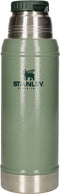 Stanley Classic Legendary Bottle 0,75L | Hammertone Green | Thermosfles houdt 20 uur warm of koud | Vaatwasserbestendig | Roestvrijstalen Thermoskan | Lekvrij | BPA-Vrij