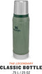 Stanley Classic Legendary Bottle 0,75L | Hammertone Green | Thermosfles houdt 20 uur warm of koud | Vaatwasserbestendig | Roestvrijstalen Thermoskan | Lekvrij | BPA-Vrij