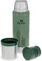 Stanley Classic Legendary Bottle 0,75L | Hammertone Green | Thermosfles houdt 20 uur warm of koud | Vaatwasserbestendig | Roestvrijstalen Thermoskan | Lekvrij | BPA-Vrij