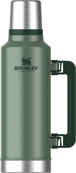 Stanley Classic Legendary Bottle 1,9L | Hammertone Green | Thermosfles houdt 45 uur warm, 2 dagen koud | Vaatwasserbestendig | Roestvrijstalen Thermoskan | Lekvrij