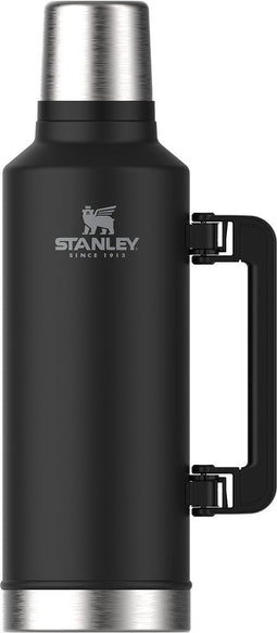 Stanley Classic Legendary Bottle 2,3L | Matte Black Pebble | Thermosfles houdt 48 uur warm, 2 dagen koud | Vaatwasserbestendig | Roestvrijstalen Thermoskan | Lekvrij
