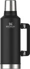 Stanley Classic Legendary Bottle 2,3L | Matte Black Pebble | Thermosfles houdt 48 uur warm, 2 dagen koud | Vaatwasserbestendig | Roestvrijstalen Thermoskan | Lekvrij