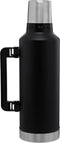 Stanley Classic Legendary Bottle 2,3L | Matte Black Pebble | Thermosfles houdt 48 uur warm, 2 dagen koud | Vaatwasserbestendig | Roestvrijstalen Thermoskan | Lekvrij