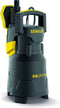 Stanley dompelpomp, vuil water, 750 W, plastic, met vlotterschakelaar, vlakafzuiging, 13500 l/h, IPX8, 10 m kabellengte