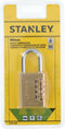Stanley Hangslot- Cijferslot 4 Cijfers - 40 MM - Massief Messing
