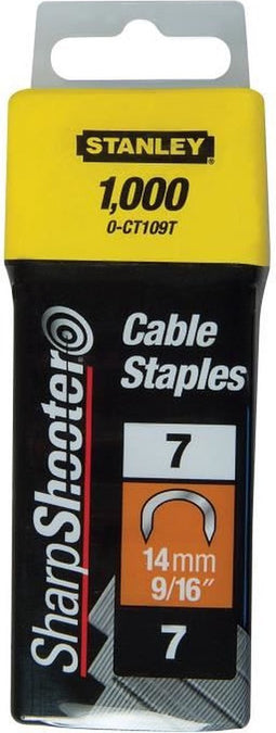 Stanley - Krammen - 14mm - Type 7 - 1000 Stuks