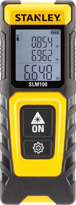 Stanley - Laserafstandsmeter SLM100 - 30m - Elektra-Meetapparatuur - Lasers - 1 Stuk(s)
