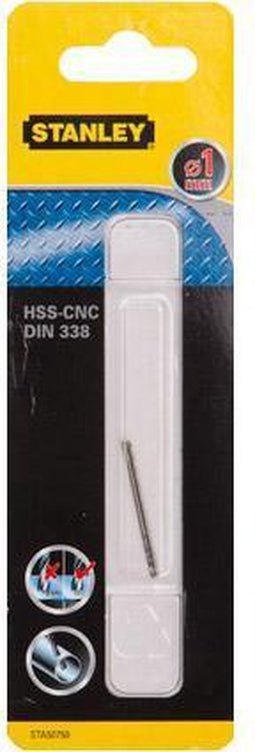 Stanley metaalboor 1 mm HSS-CNC STA50750 (2 stuks)