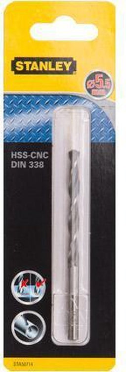 Stanley metaalboor 5,5 mm HSS-CNC STA50714