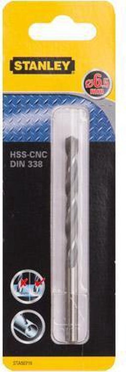 Stanley metaalboor 6,5 mm HSS-CNC STA50716