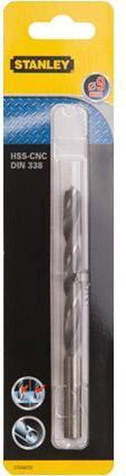 Stanley metaalboor 9 mm HSS-CNC STA50722