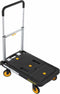 Stanley Opvouwbare Platformwagen PC517 - Max. 120KG - Aluminium - 68 x 41 x 92 CM - Anti-Slip Platform - Zwart/Geel