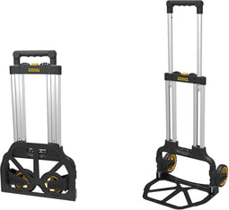 Stanley Opvouwbare Steekwagen FXWT-705 - Max. 70KG - 41 x 40 x 104 CM - Banden voor elk Terrein - Zwart/Zilver