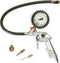 Stanley Pneumatisch bandenvulpistool met manometer, 3 opzetstukken, voor fietsen, ballen en luchtbedden