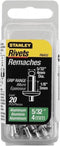 Stanley Popnagels 4X12mm -15 stuks