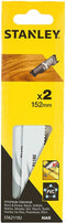 Stanley Recipro Zaagblad – Hout – Fijn – Recht – 152mm – STA21192-XJ