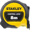 Stanley - Rolbandmaat Controle 8m - 25mm - meetlint - Meet- en Aftekengereedschap - 1 Stuk(s)