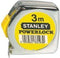 STANLEY Rolbandmaat Powerlock - 3 m - 12.7 mm - Metaal