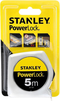 STANLEY Rolbandmaat Powerlock - 5 m - 19 mm