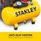 Stanley Silent Compressor DST 100/8/6 - Luchtcompressor 8Bar - Luchtpomp met Tankcapaciteit 6L - Zuigcompressor Olievrij 105L/Min - Met Handvat en Anti-Slip Voeten - Geschikt voor Luchtgereedschap