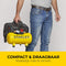 Stanley Silent Compressor DST 100/8/6 - Luchtcompressor 8Bar - Luchtpomp met Tankcapaciteit 6L - Zuigcompressor Olievrij 105L/Min - Met Handvat en Anti-Slip Voeten - Geschikt voor Luchtgereedschap