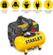 Stanley Silent Compressor DST 100/8/6 - Luchtcompressor 8Bar - Luchtpomp met Tankcapaciteit 6L - Zuigcompressor Olievrij 105L/Min - Met Handvat en Anti-Slip Voeten - Geschikt voor Luchtgereedschap