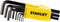 STANLEY Stiftsleutelset 9Dlg Hex Grip