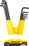 STANLEY Stiftsleutelset 9Dlg Hex Grip
