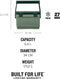 Stanley The Easy Carry Outdoor Cooler 6,6L - Koelbox - Green