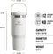 Stanley The IceFlow Flip Straw Tumbler 0,89L NEW - Thermosfles - Frost