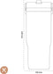 Stanley The IceFlow Flip Straw Tumbler 0,89L NEW - Thermosfles - Frost