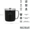Stanley The Legendary Camp Mug 0,35L - Beker - Matt Black