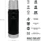 Stanley The Legendary Classic Bottle 0,47L - thermosfles - Matte Black