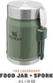 Stanley The Legendary Food Jar met Spork 400ml - Thermosfles - Hammertone Green