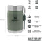 Stanley The Legendary Food Jar met Spork 400ml - Thermosfles - Hammertone Green